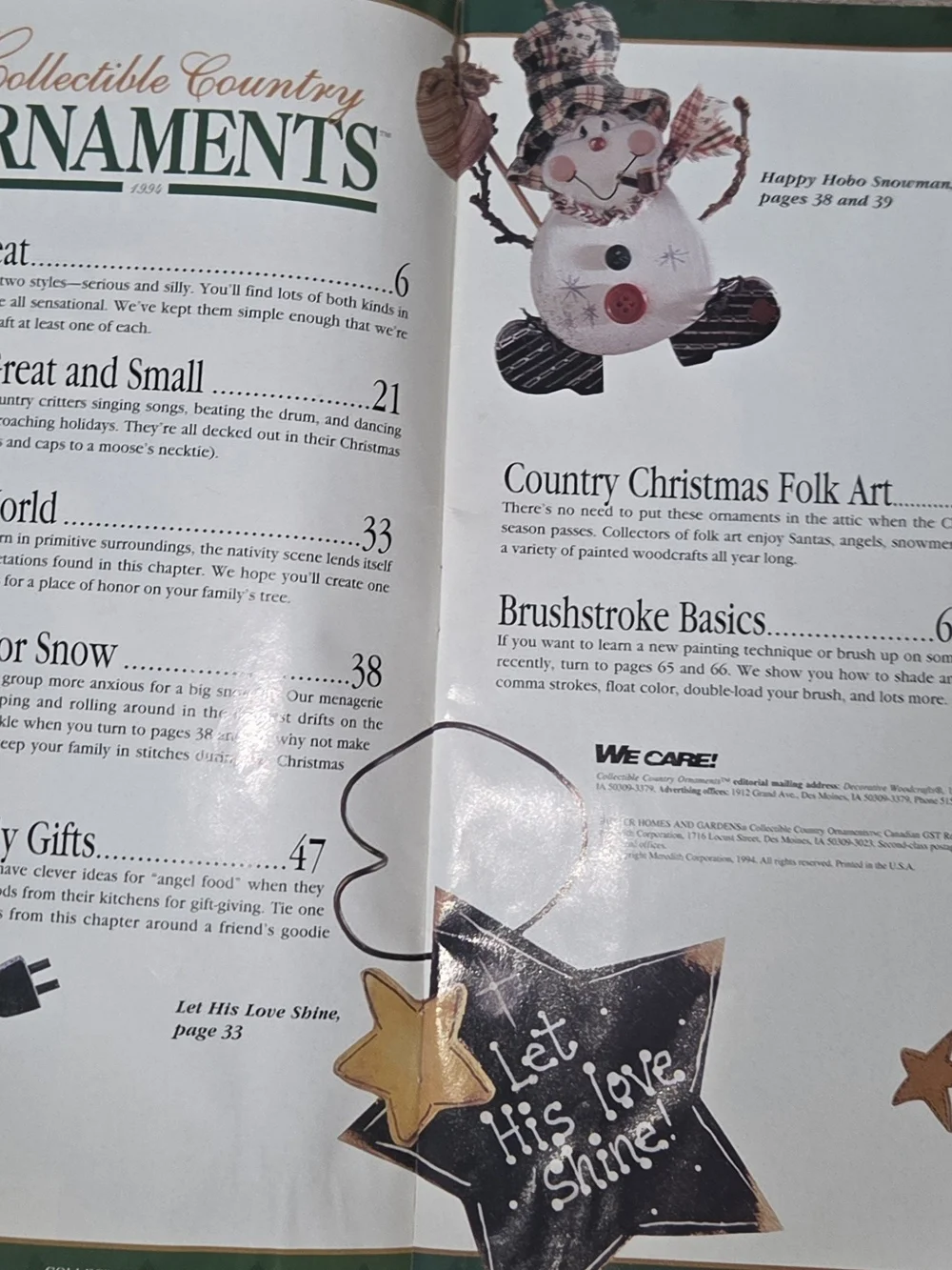 Vintage country wood ornament craft magazine nice ornaments to design from wood